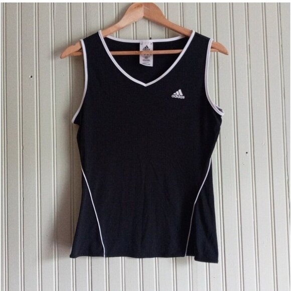 Women’s Adidas Y2K V-Neck Tank Top – Size Medium – Retro Athletic Fashion - Picture 1 of 2